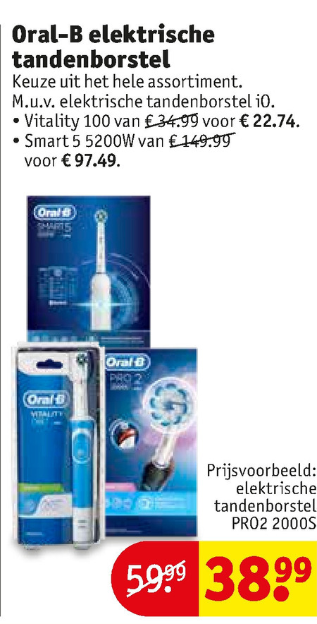 Braun Oral-B   electrische tandenborstel folder aanbieding bij  Kruidvat - details