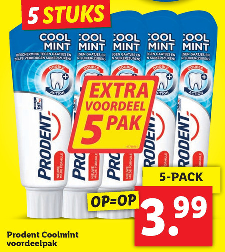 Prodent   tandpasta folder aanbieding bij  Lidl - details