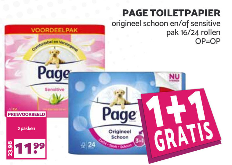 Page   toiletpapier folder aanbieding bij  MCD Supermarkt Basis - details