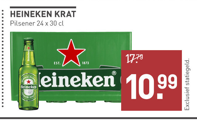 Heineken   krat bier folder aanbieding bij  Gall & Gall - details