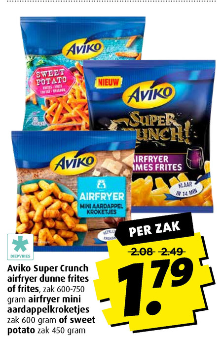 Aviko   aardappelkroketjes, patat folder aanbieding bij  Boni - details