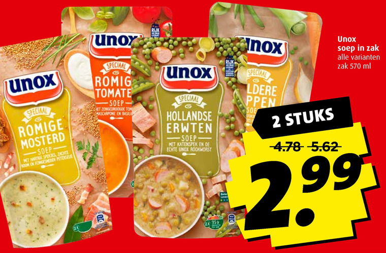 Unox   soep folder aanbieding bij  Boni - details