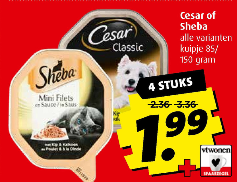 Sheba   hondenvoer, kattenvoer folder aanbieding bij  Boni - details