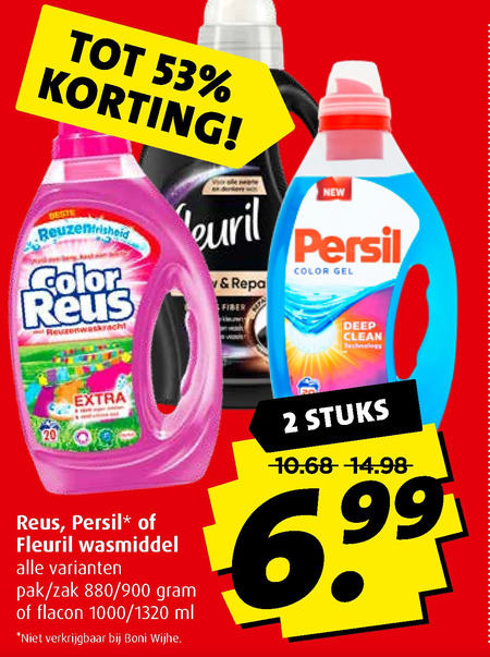 Color Reus   wasmiddel folder aanbieding bij  Boni - details