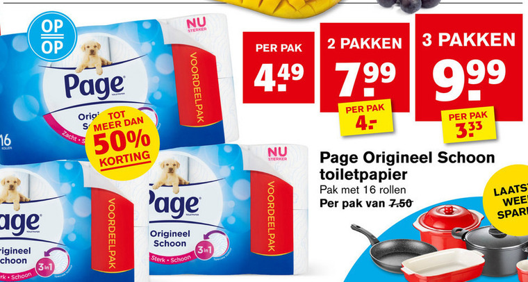 Page   toiletpapier folder aanbieding bij  Hoogvliet - details