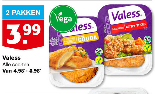 Valess   vegetarisch folder aanbieding bij  Hoogvliet - details