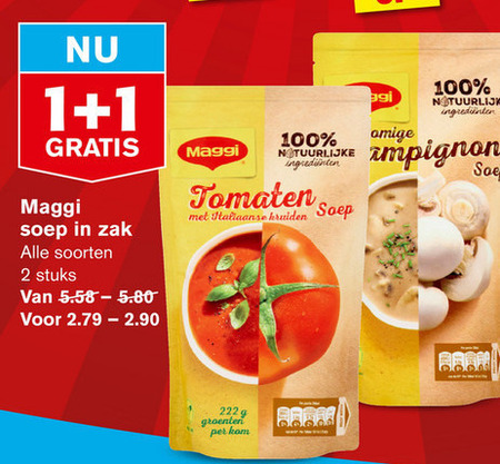 Maggi   soep folder aanbieding bij  Hoogvliet - details