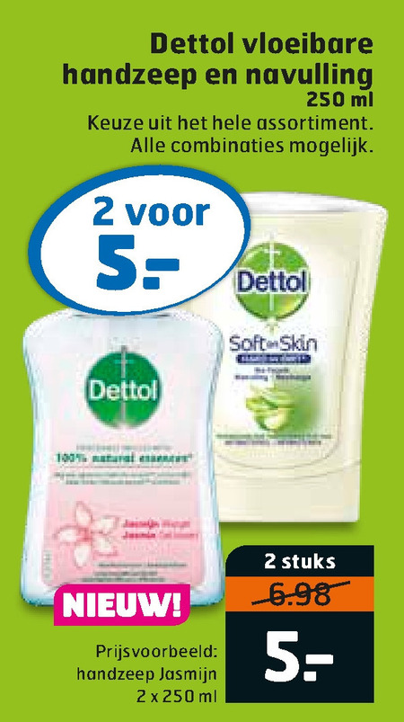 Dettol   handzeep folder aanbieding bij  Trekpleister - details