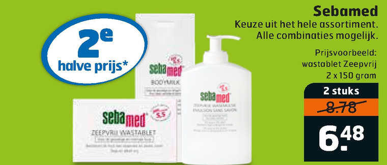 Sebamed   handzeep, shampoo folder aanbieding bij  Trekpleister - details