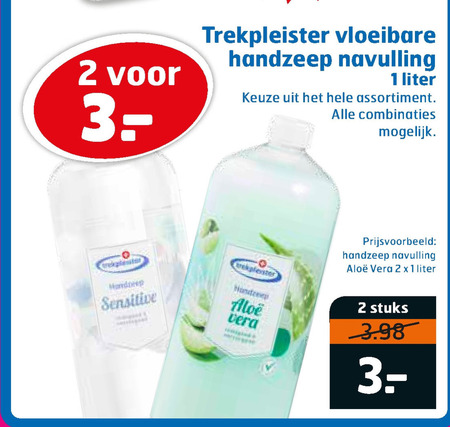 Trekpleister Huismerk   handzeep folder aanbieding bij  Trekpleister - details