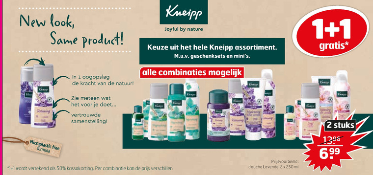 Kneipp   huidverzorging, douchegel folder aanbieding bij  Trekpleister - details