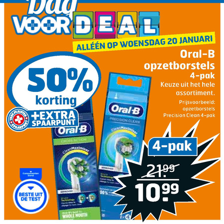 Braun Oral-B   opzetborstel folder aanbieding bij  Trekpleister - details