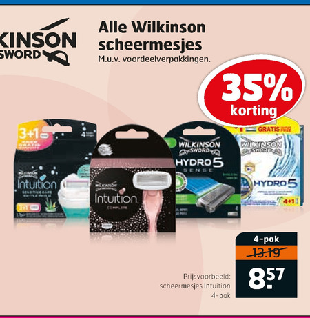 Wilkinson   dames scheermesje, scheermesjes folder aanbieding bij  Trekpleister - details