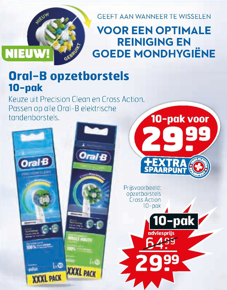 Braun Oral-B   opzetborstel folder aanbieding bij  Trekpleister - details