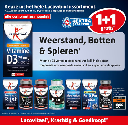 Lucovitaal   voedingssupplement, vitamine folder aanbieding bij  Trekpleister - details