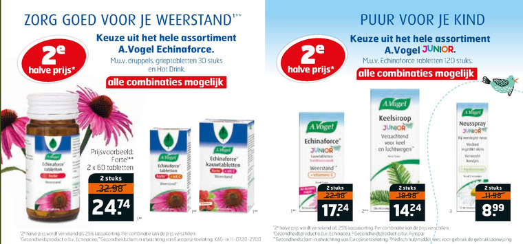 A Vogel   voedingssupplement folder aanbieding bij  Trekpleister - details