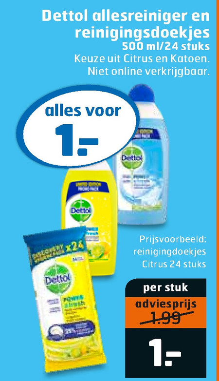 Dettol   allesreiniger folder aanbieding bij  Trekpleister - details