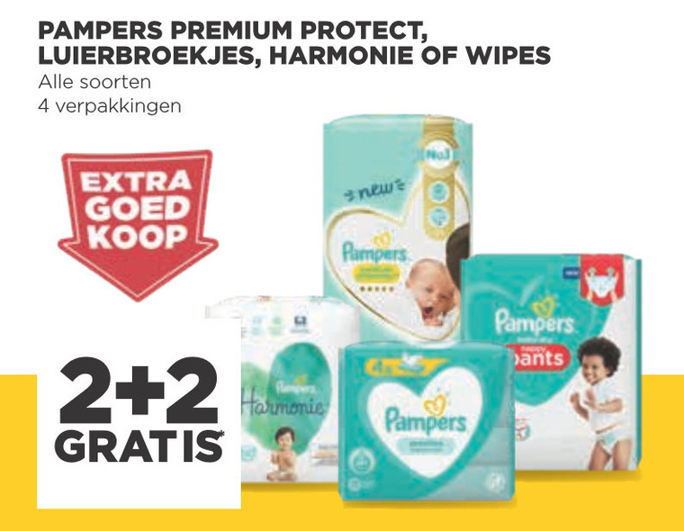 Pampers   billendoekjes, luierbroekjes folder aanbieding bij  Jumbo - details