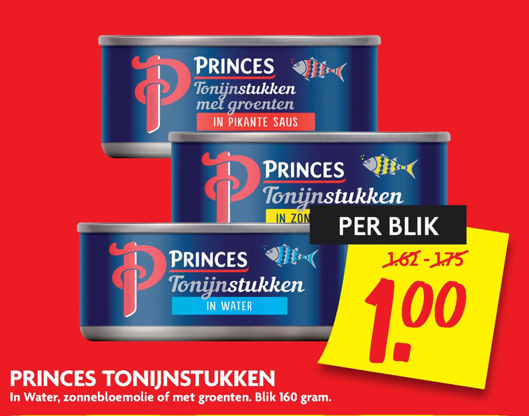 Princes   tonijn in blik folder aanbieding bij  Dekamarkt - details