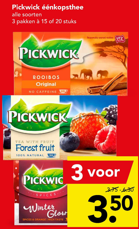 Pickwick   thee folder aanbieding bij  Deen - details