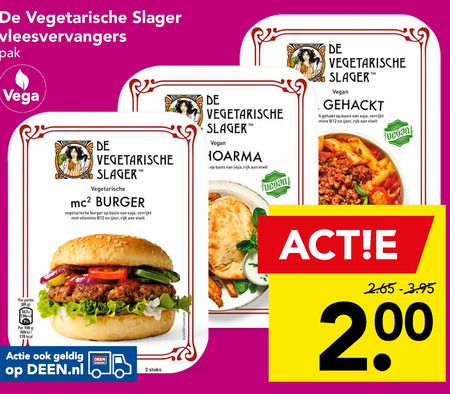 De vegetarische Slager vegetarisch folder aanbieding bij Deen - details