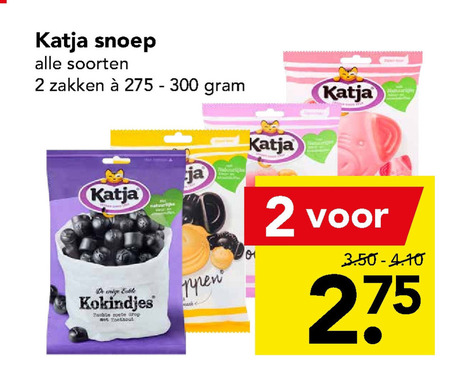 Katja   drop, snoep folder aanbieding bij  Deen - details