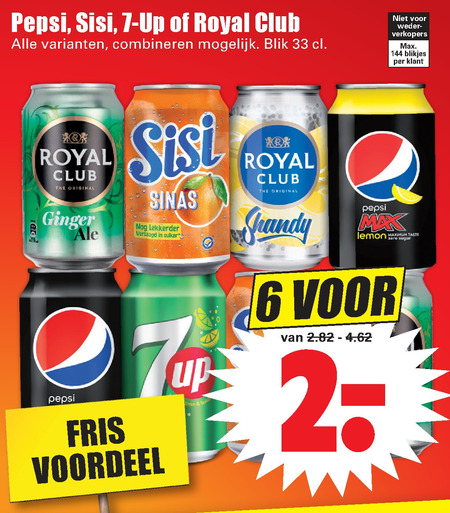 Pepsi frisdrank, cola folder aanbieding bij -