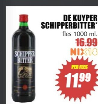 Schipperbitter   kruidenbitter folder aanbieding bij  MCD Supermarkt Basis - details