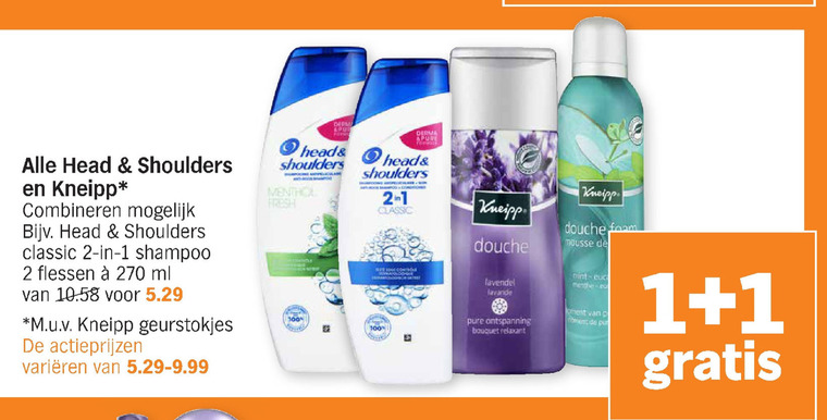 Kneipp   shampoo, badolie folder aanbieding bij  Albert Heijn - details