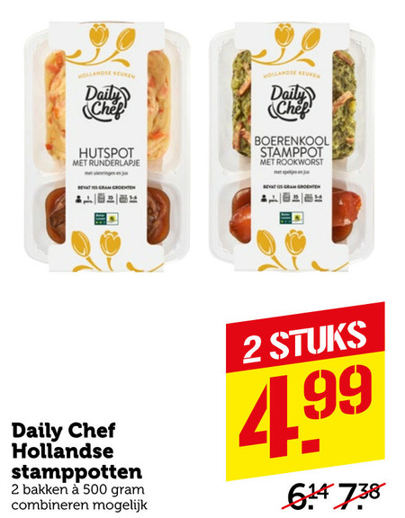 Daily Chef   stamppot  folder aanbieding bij  Coop - details