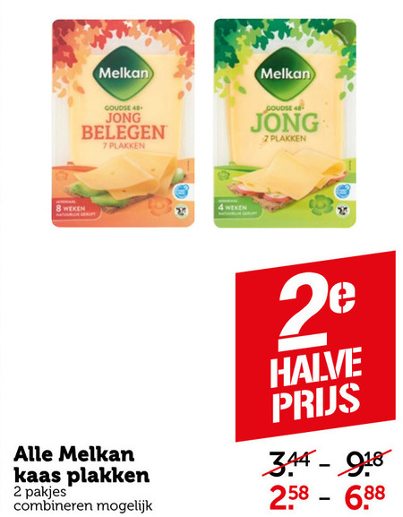 Melkan   kaasplakken folder aanbieding bij  Coop - details