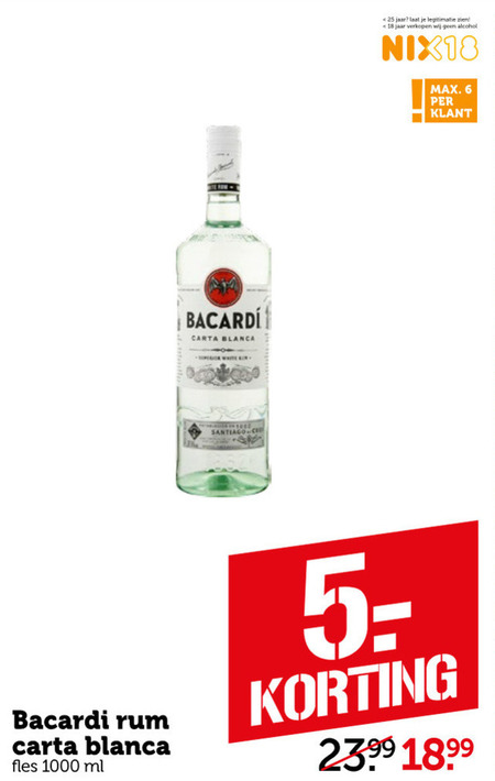 Bacardi   rum folder aanbieding bij  Coop - details