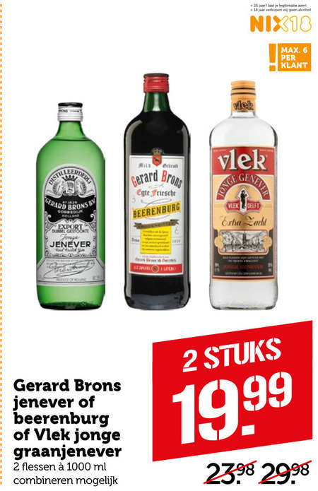 Brons   berenburg, jenever folder aanbieding bij  Coop - details