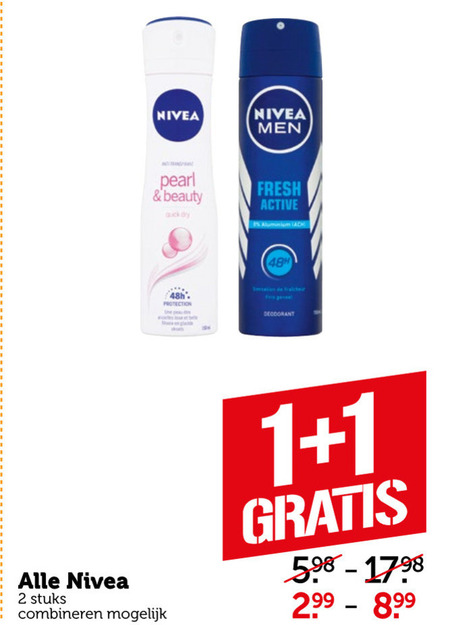 Nivea   douchegel, deodorant folder aanbieding bij  Coop - details