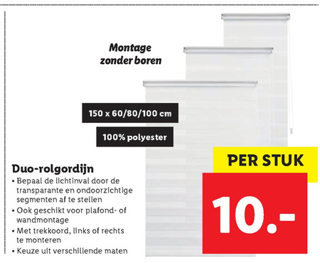 rolgordijn folder aanbieding Lidl details