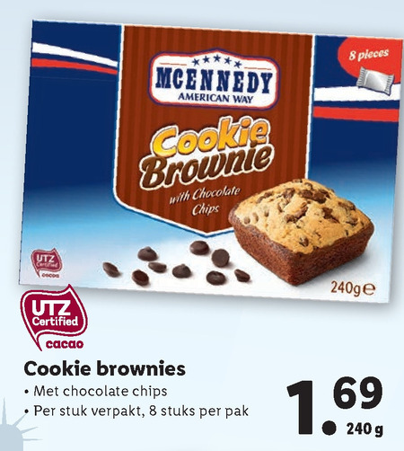 McEnnedy   brownies folder aanbieding bij  Lidl - details