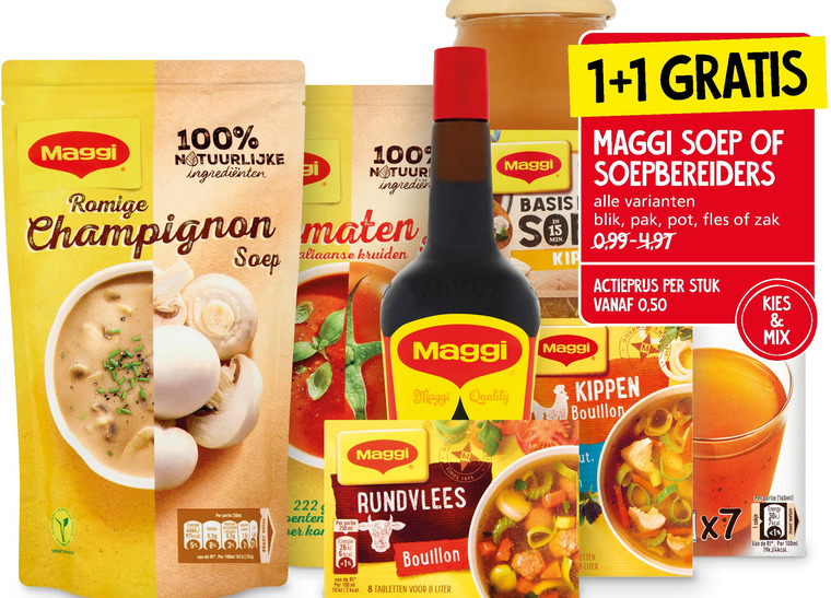 Maggi   maggi, bouillon folder aanbieding bij  Jan Linders - details