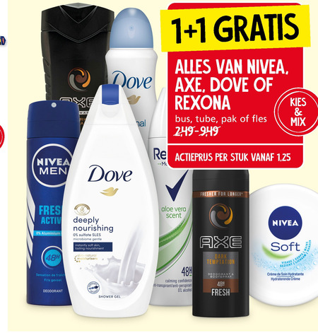 Axe   douchegel, deodorant folder aanbieding bij  Jan Linders - details