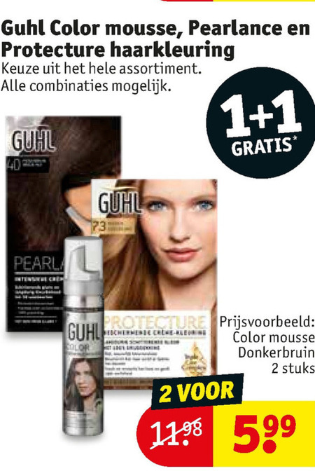 Guhl   haarkleuring folder aanbieding bij  Kruidvat - details