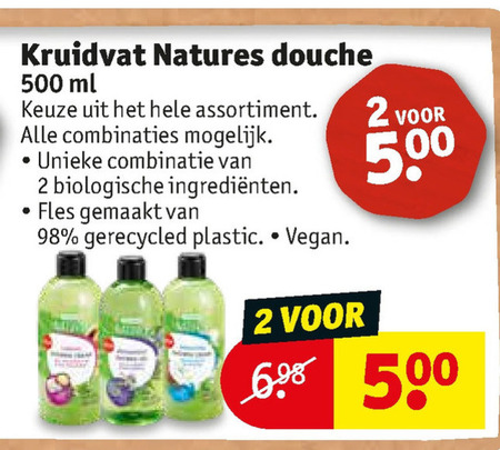 Kruidvat Huismerk   douchegel folder aanbieding bij  Kruidvat - details