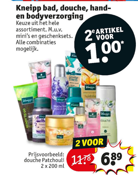 Kneipp   bodylotion, badolie folder aanbieding bij  Kruidvat - details