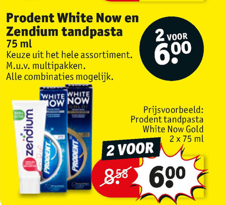 Prodent   tandpasta folder aanbieding bij  Kruidvat - details