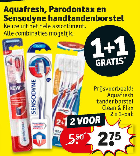 Aquafresh   tandenborstel folder aanbieding bij  Kruidvat - details