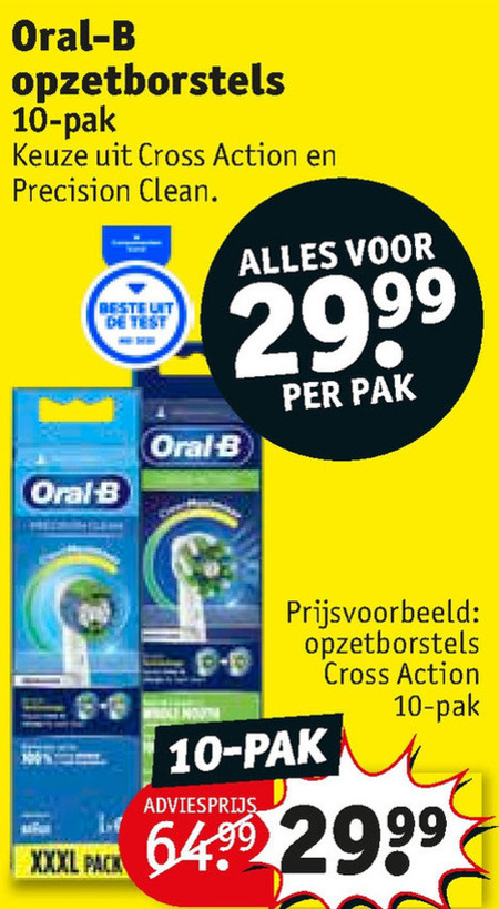 Leegte Corporation Levering Braun Oral-B opzetborstel folder aanbieding bij Kruidvat - details