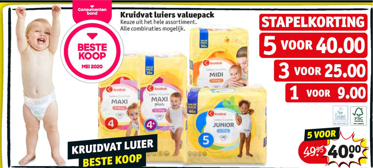 Kruidvat Huismerk   luiers folder aanbieding bij  Kruidvat - details