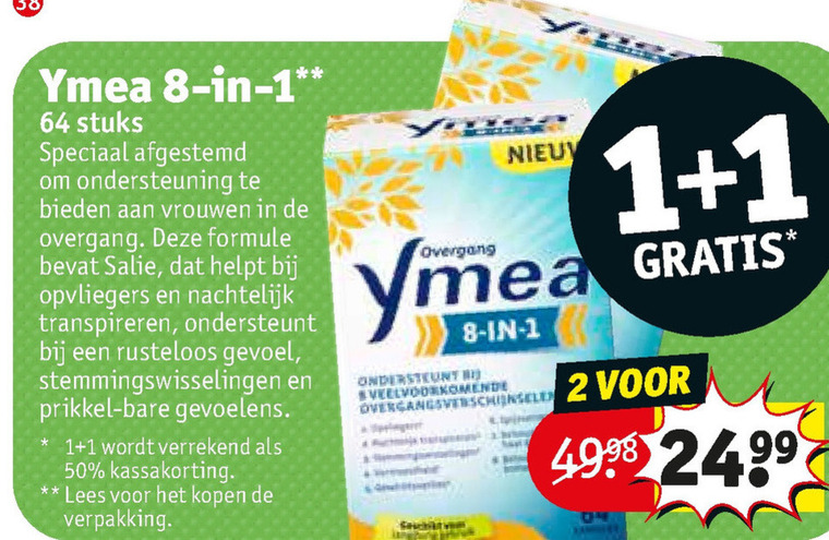 Ymea   voedingssupplement folder aanbieding bij  Kruidvat - details