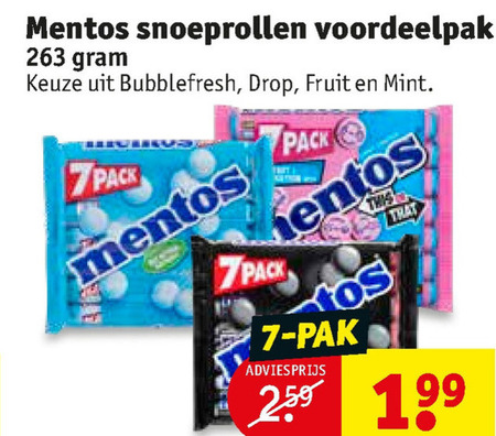 Mentos   snoep folder aanbieding bij  Kruidvat - details