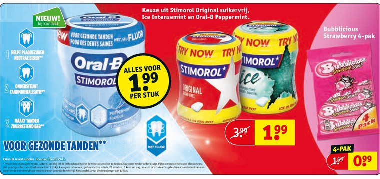 Stimorol   kauwgom folder aanbieding bij  Kruidvat - details