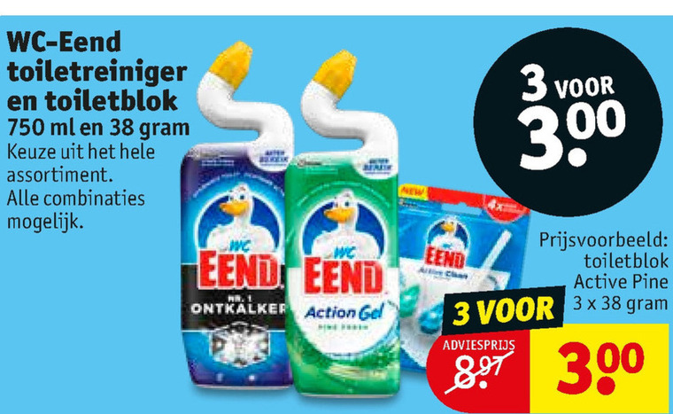 WC Eend   toiletblok, toiletreiniger folder aanbieding bij  Kruidvat - details