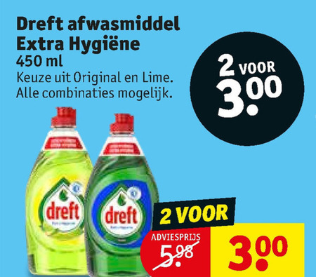 Dreft   afwasmiddel folder aanbieding bij  Kruidvat - details